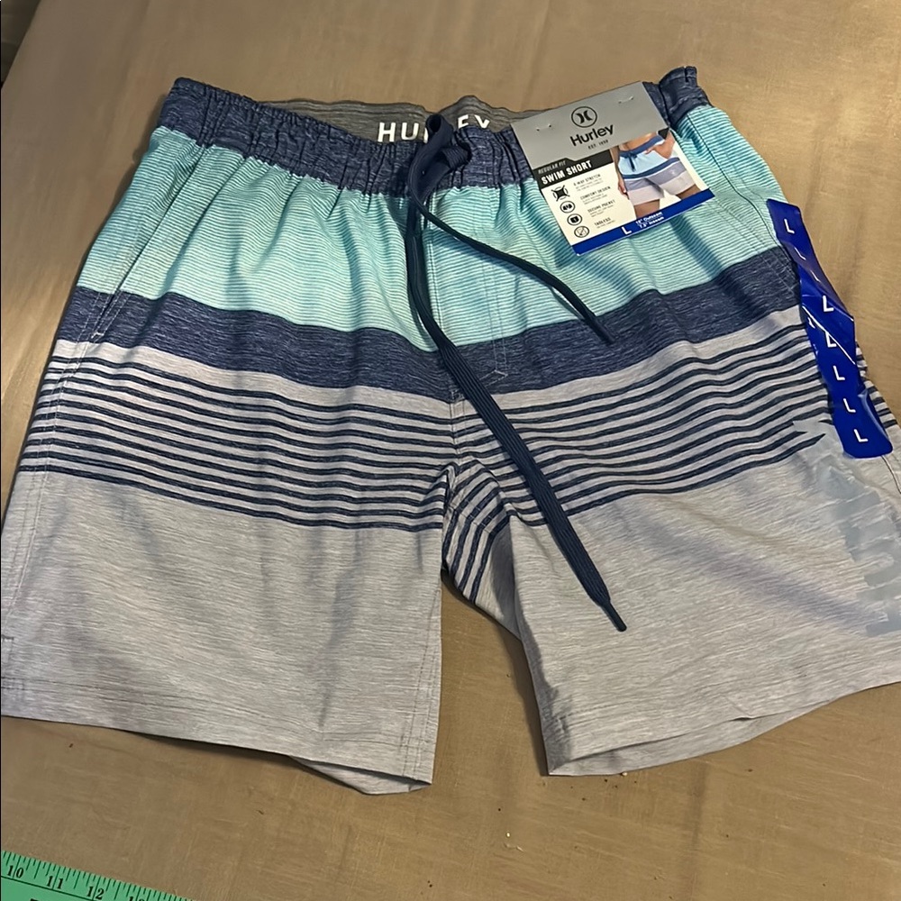 NWT Hurley Blue Board Shorts Swimwear